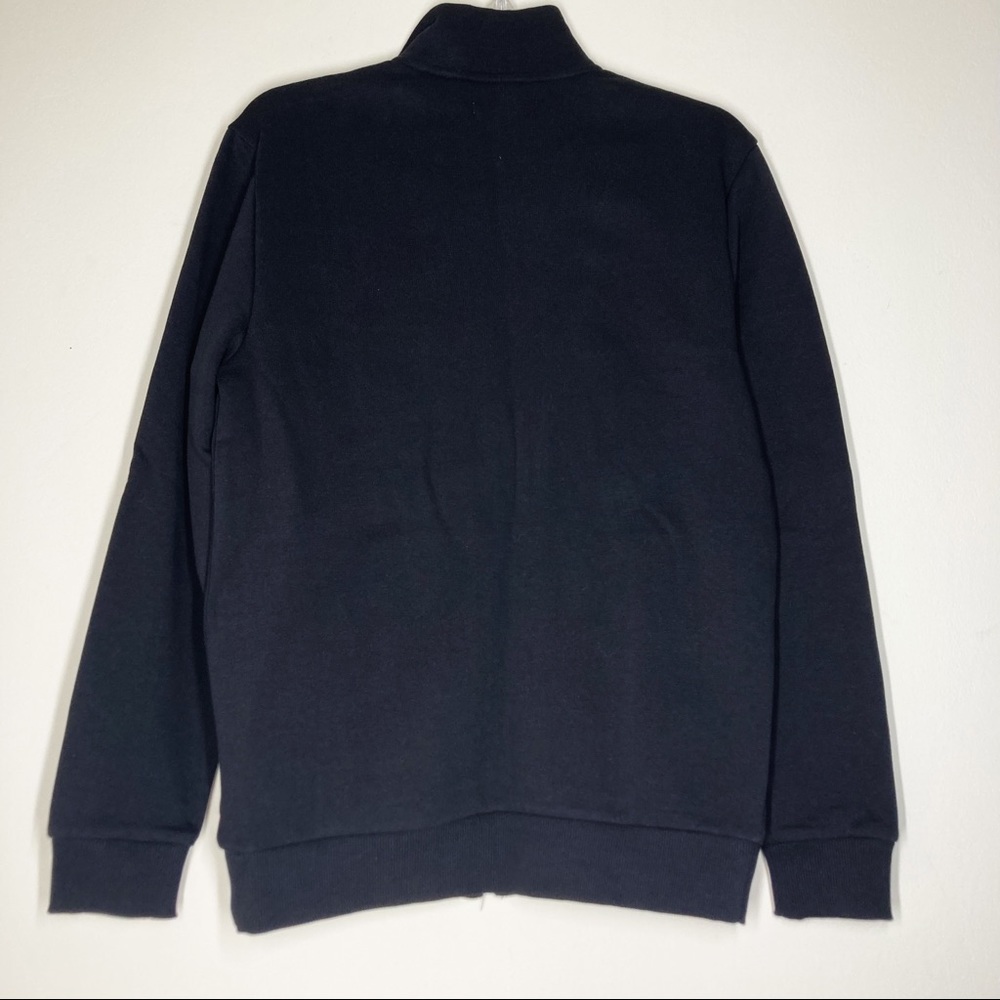 CALVIN KLEIN Black Mens Zip Up Sweatshirt Track Jacket Size Medium NWT - Picture 3 of 3